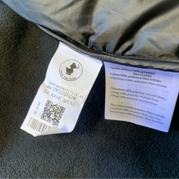 Save The Duck Kids' Derik Hooded Recycled Jacket In Black Size 10 - Picture 8 of 10